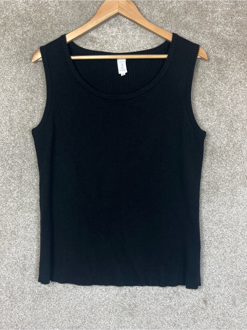 Joie Sweater Womens Extra Large Black Sleeveless Wool Blend Scoop Neck- 5145